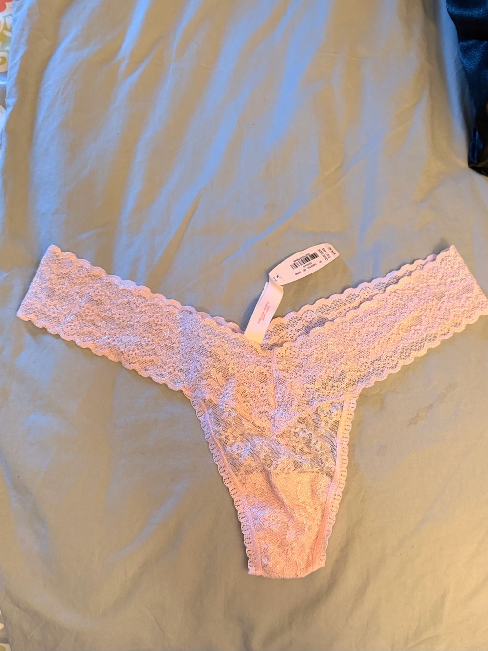 Brand New Victoria’s Secrets Lace Thong Panty - Light Pink. Rare Find